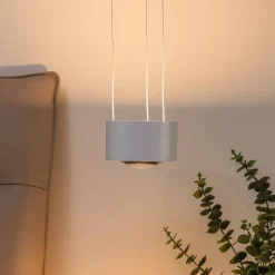 Arcchio LED hanglamp Rotari, lens, omhoog/omlaag, wit