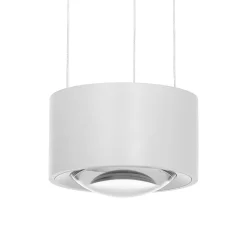 Arcchio LED hanglamp Rotari, lens, omhoog/omlaag, wit
