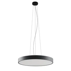 Arcchio LED hanglamp Vanida, zwart, Ø 60 cm, omhoog/omlaag