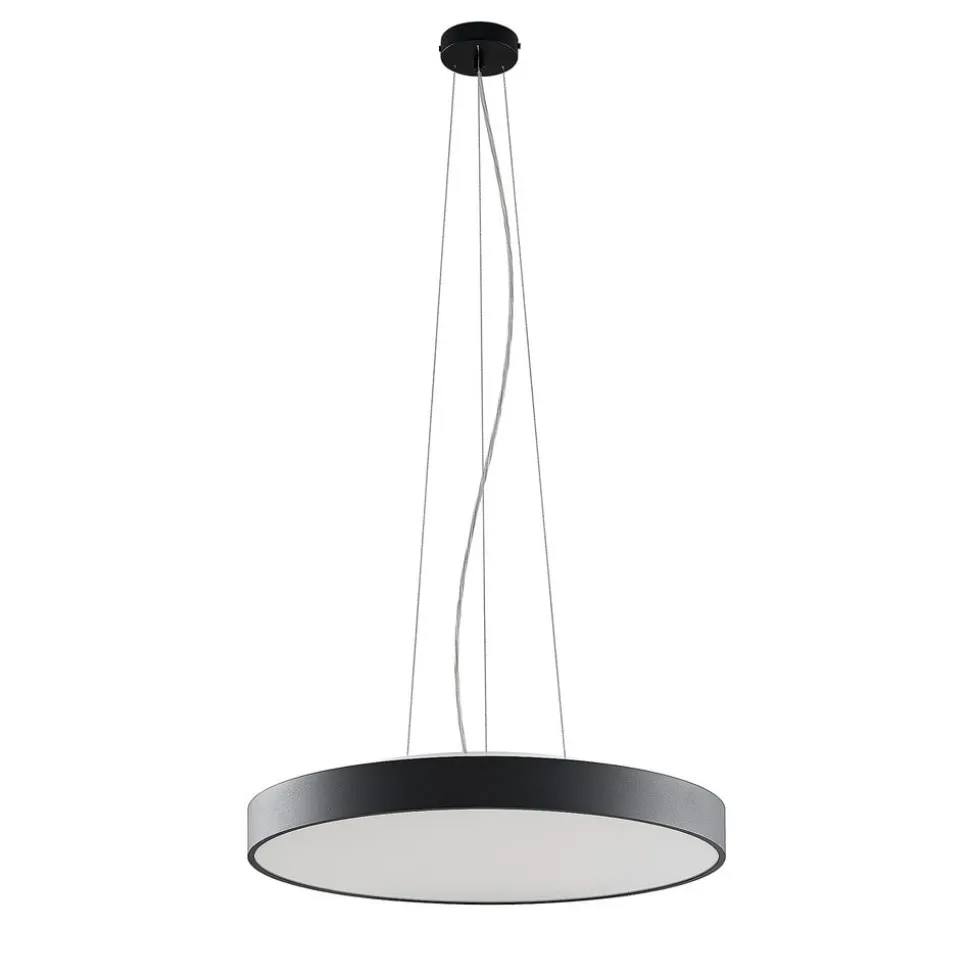 Arcchio LED hanglamp Vanida, zwart, Ø 60 cm, omhoog/omlaag