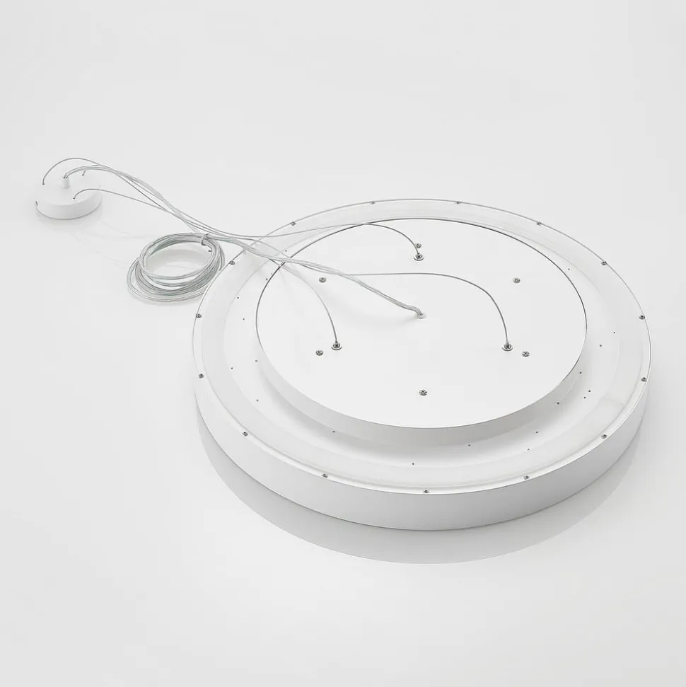 Arcchio LED hanglamp Vanida, wit, Ø 60 cm, omhoog/omlaag