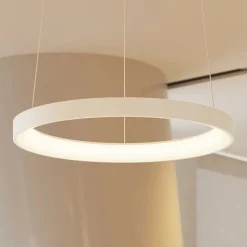 Arcchio LED hanglamp Vivy, Ø 58 cm, wit, metaal
