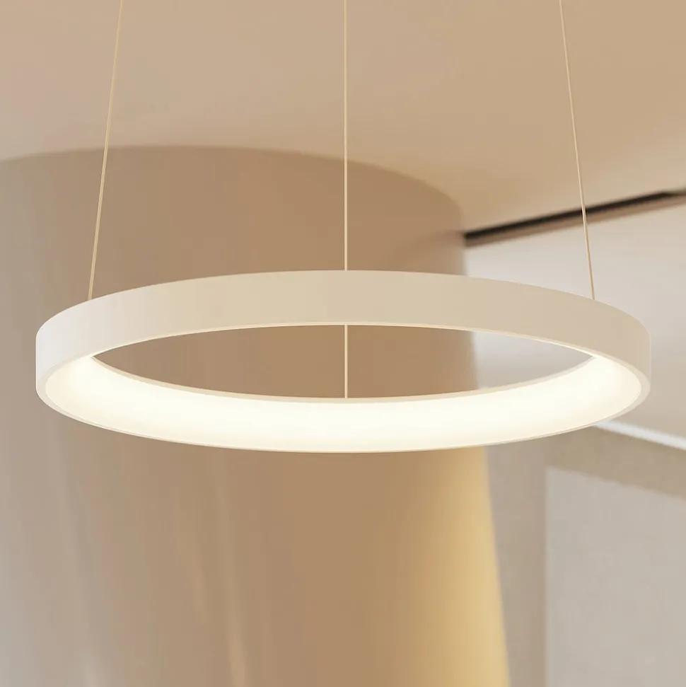 Arcchio LED hanglamp Vivy, Ø 58 cm, wit, metaal