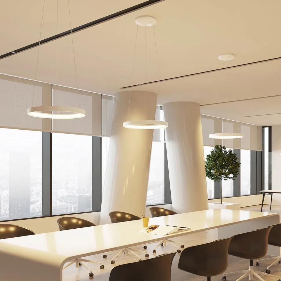 Arcchio LED hanglamp Vivy, Ø 58 cm, wit, metaal