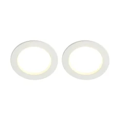 Arcchio LED inbouwlamp Milaine, wit, dimbaar, set van 2
