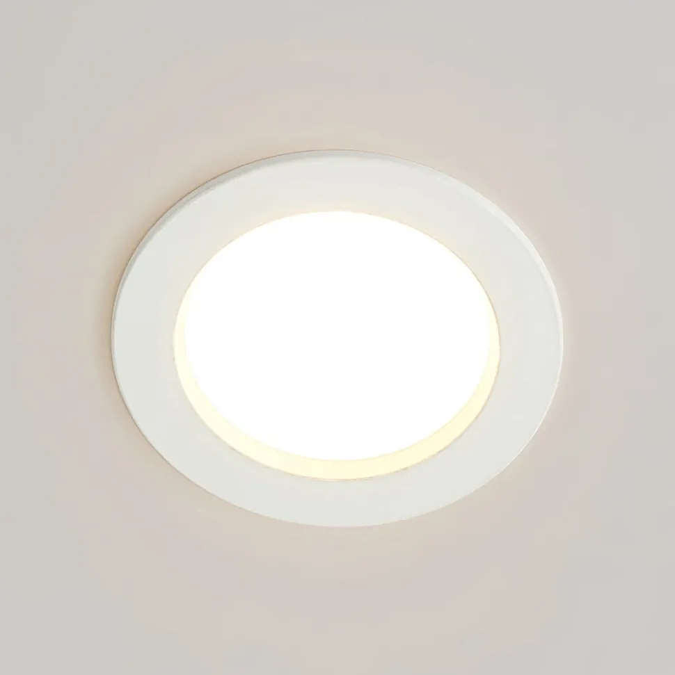 Arcchio LED inbouwlamp Milaine, Ø 10 cm, wit, dimbaar