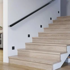 Arcchio LED inbouwlamp Vexi, 7,5 cm x 7,5 cm, zwart, CCT