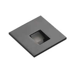Arcchio LED inbouwlamp Vexi, 7,5 cm x 7,5 cm, zwart, CCT