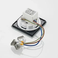 Arcchio LED inbouwlamp Vexi, 7,8 cm x 7,8 cm, zwart, CCT