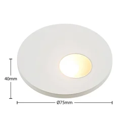 Arcchio LED inbouwlamp Vexi, Ø 7,5 cm, wit, aluminium, CCT