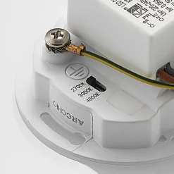 Arcchio LED inbouwlamp Vexi, Ø 7,5 cm, wit, aluminium, CCT