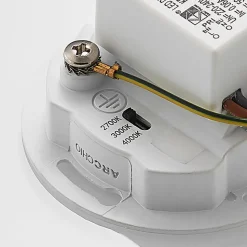 Arcchio LED inbouwlamp Vexi, Ø 7,8 cm, wit, aluminium, CCT