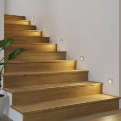 Arcchio LED inbouwlamp Vexi, 7,5 cm x 7,5 cm, zilver, CCT