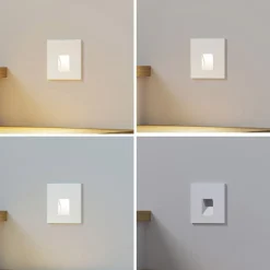 Arcchio LED inbouwlamp Vexi, 7,5 cm x 7,5 cm, wit, CCT