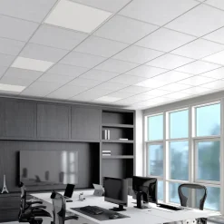 Arcchio LED inzetpaneel Vinas, 62 cm, wit, aluminium, CCT