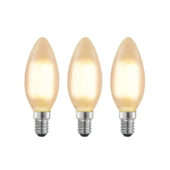 Arcchio LED kaarslamp E14, 4 W, 2.700 K, dimbaar, set van 3