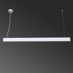 Arcchio LED kantoor hanglamp Jolinda slank, metaal, omhoog/omlaag