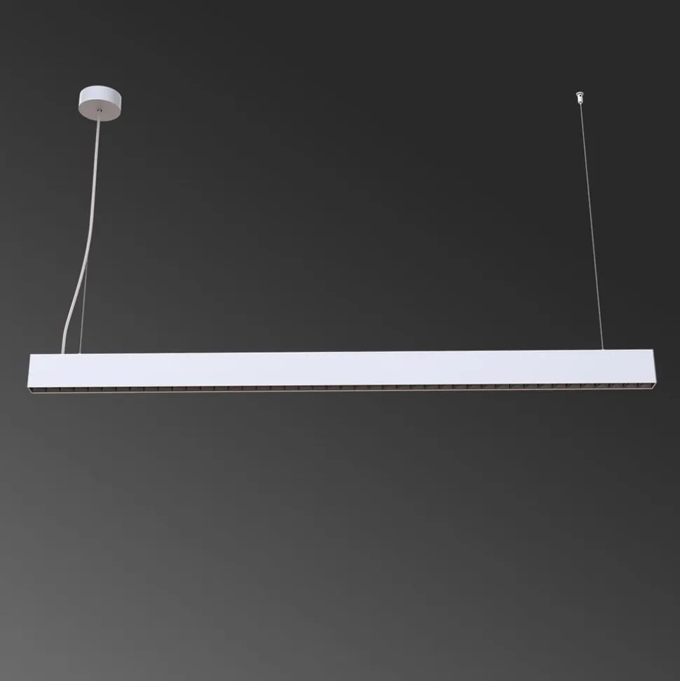Arcchio LED kantoor hanglamp Jolinda slank, metaal, omhoog/omlaag
