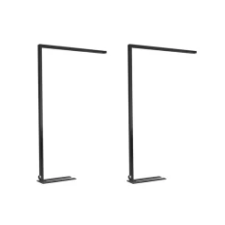 Arcchio LED kantoor vloerlamp Jolinda, set van 2, zwart, 4.000K