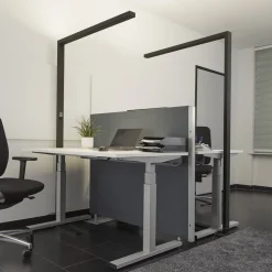 Arcchio LED kantoor vloerlamp Jolinda, set van 2, zwart, 4.000K