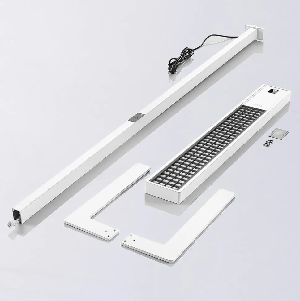 Arcchio LED kantoor vloerlamp Susi, wit, sensor, touchdimmer