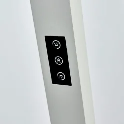 Arcchio LED kantoor vloerlamp Jolinda, zilver, 4.000 K, sensor