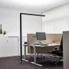 Arcchio LED kantoor vloerlamp Jolinda, zwart, 4000K, sensor