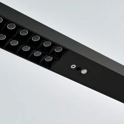 Arcchio LED kantoor vloerlamp Jolinda, zwart, 4000K, sensor