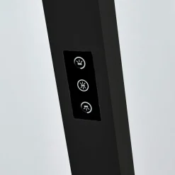 Arcchio LED kantoor vloerlamp Jolinda, zwart, 4000K, sensor