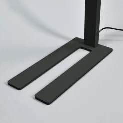 Arcchio LED kantoor vloerlamp Jolinda, zwart, 4000K, sensor