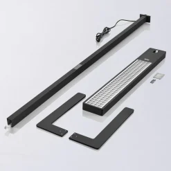 Arcchio LED kantoor vloerlamp Susi, zwart, sensor, touchdimmer