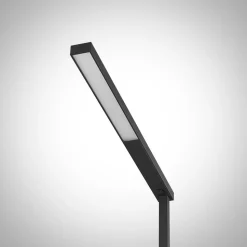 Arcchio LED kantoor vloerlamp Tamilo, zwart, metaal, 194cm