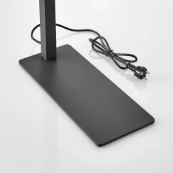 Arcchio LED kantoor vloerlamp Tamilo, zwart, metaal, 194cm