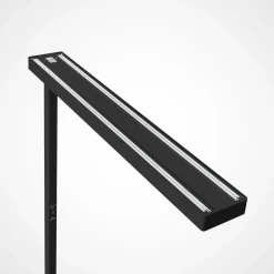 Arcchio LED kantoor vloerlamp Susi, set van 2, zwart, sensor