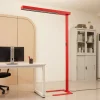 Arcchio LED kantoor vloerlamp Susi, rood, sensor, touchdimmer