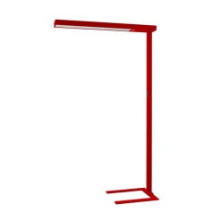 Arcchio LED kantoor vloerlamp Susi, rood, sensor, touchdimmer