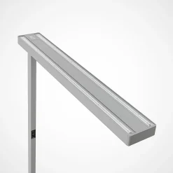 Arcchio LED kantoor vloerlamp Susi, zilver, sensor, touchdimmer