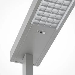 Arcchio LED kantoor vloerlamp Susi, zilver, sensor, touchdimmer