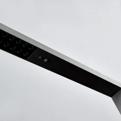 Arcchio LED kantoor vloerlamp Jolinda, zilver, CCT, sensor,