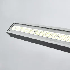 Arcchio LED kantoor vloerlamp Jolinda, zilver, CCT, sensor,