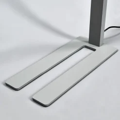 Arcchio LED kantoor vloerlamp Jolinda, zilver, CCT, sensor,