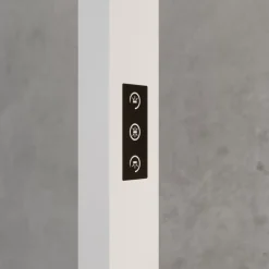 Arcchio LED klemlamp Jolinda, wit, metaal, dimbaar