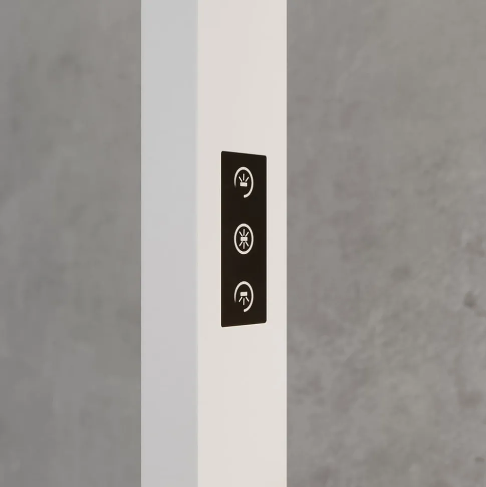 Arcchio LED klemlamp Jolinda, wit, metaal, dimbaar