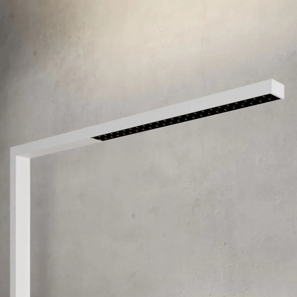 Arcchio LED klemlamp Jolinda, wit, metaal, dimbaar