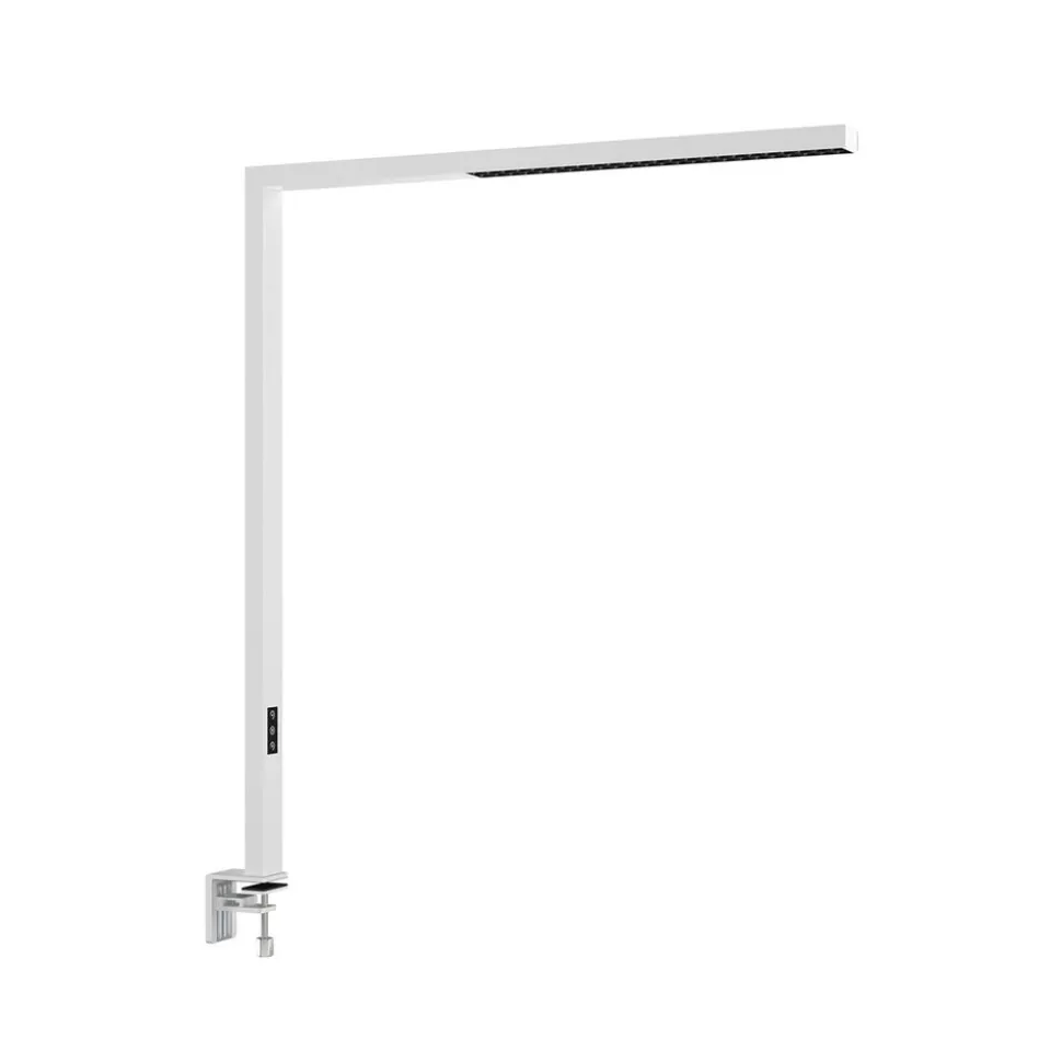 Arcchio LED klemlamp Jolinda, wit, metaal, dimbaar