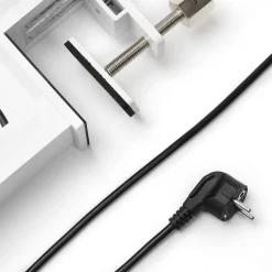 Arcchio LED klemlamp Jolinda, wit, metaal, dimbaar