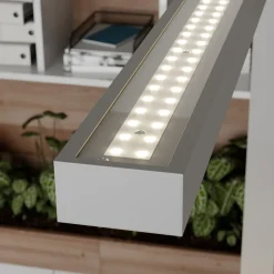 Arcchio LED klemlamp Jolinda, zilver, metaal, dimbaar
