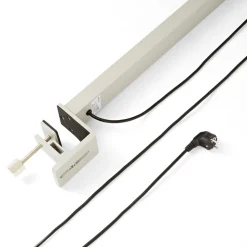 Arcchio LED klemlamp Jolinda, zilver, metaal, dimbaar