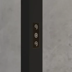 Arcchio LED klemlamp Jolinda, zwart, aluminium, dimbaar