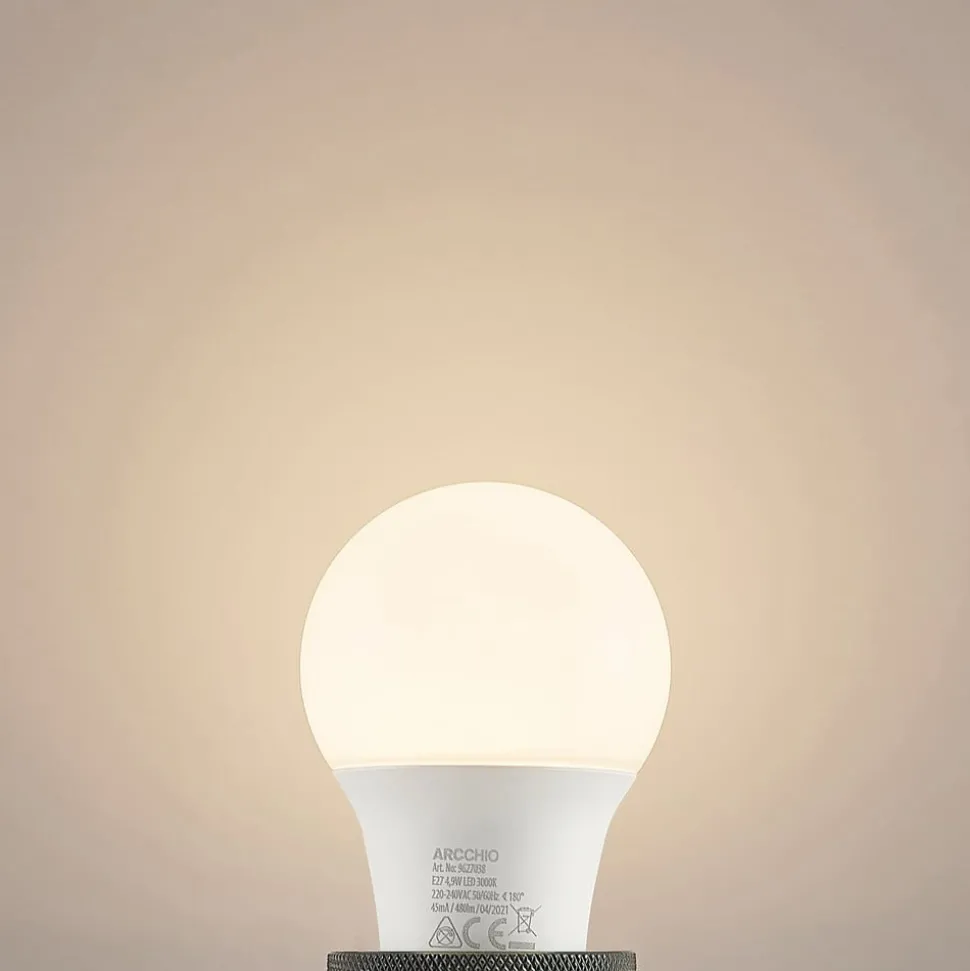 Arcchio LED lamp E27 A60 4,9W opaal 3.000K 480 lm